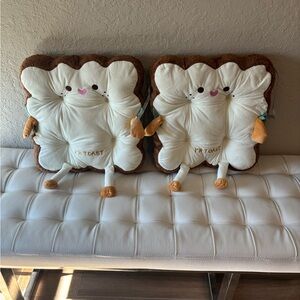 Cute Kawaii Toast Seat Cushion Pillows